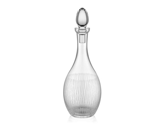 Venüs İnce Çizgi Desenli Cam Dekanter